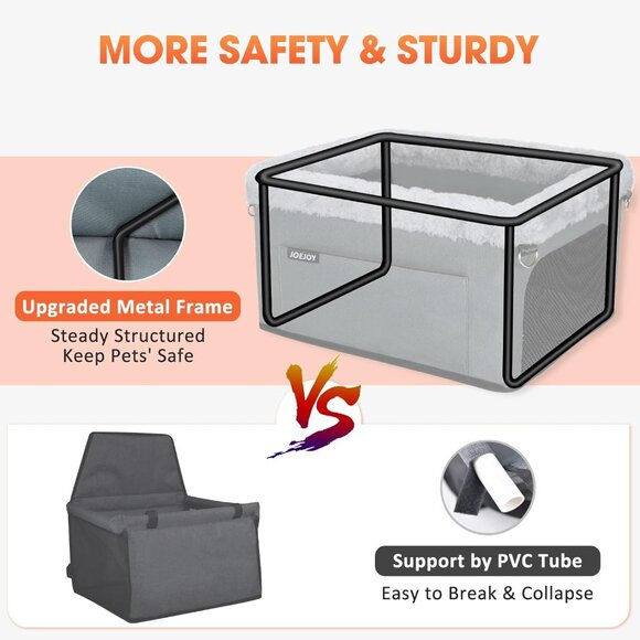 Deluxe Dog Booster Seat with Sturdy Metal Frame - Picture 2 of 8